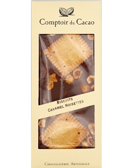 Tablette Gourmande Lait Biscuits Caramel Noisettes