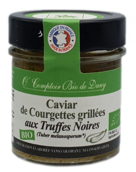 Caviar de Courgettes Grillées aux Truffes Noires