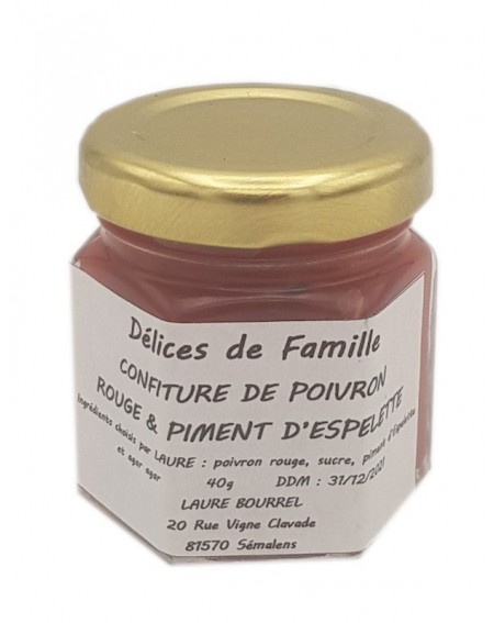 Confiture De Poivron Rouge Et Piment d'Espelette